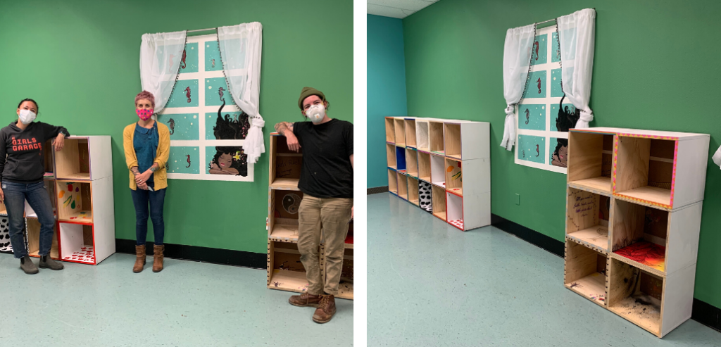 shelves for St Vincent De Paul