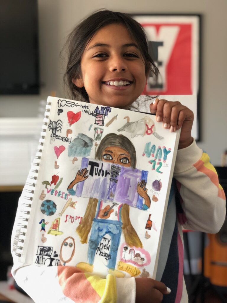 Tudor's meet the artist self-portrait