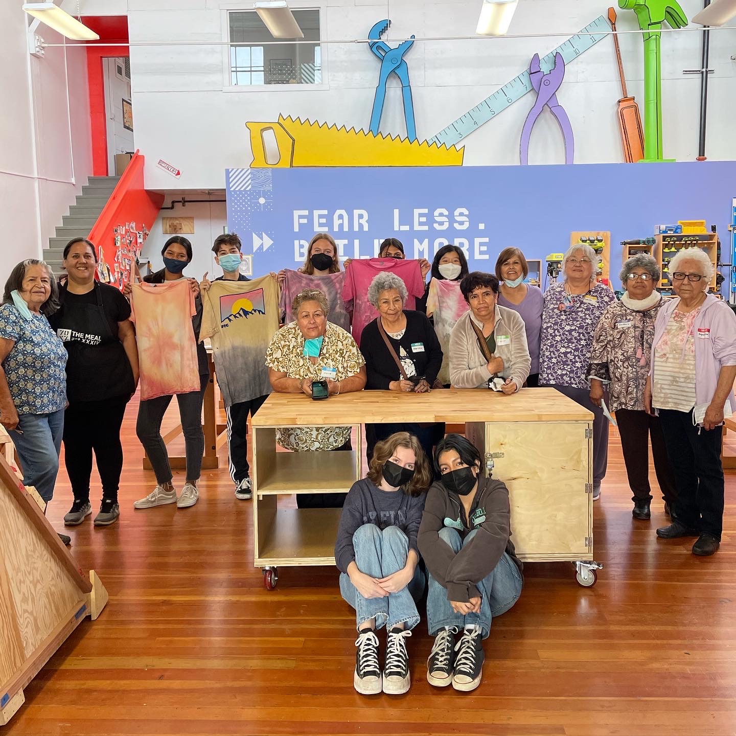 Girls Garage students + Adelante Elders